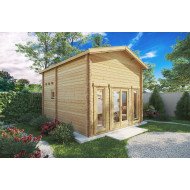 chalet bois en kit 20m2 habitable avec mezzanine